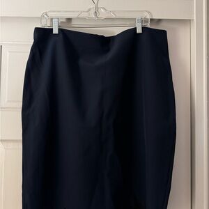 Banana Republic Classic Navy Midi Skirt